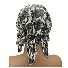 Paisley Print Turban Cap Boho Head Scarf Beanie Chemo Hats