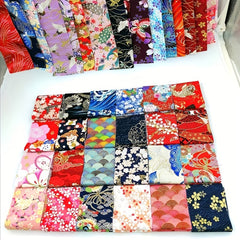 40pcs Quilting Bronzing Fabric Cotton for DIY Doll Clothes Patchwork Craft