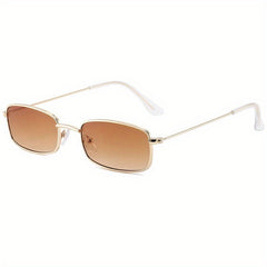 Metal Sunglasses Rectangle Anti Glare UV400