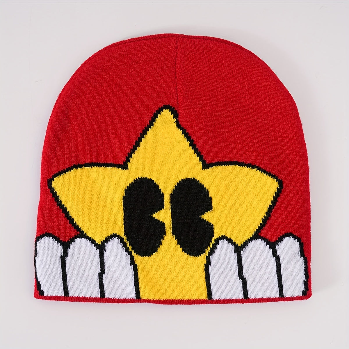 Star Jacquard Cartoon Beanie Warm Knitted Hat Unisex Skull Hat
