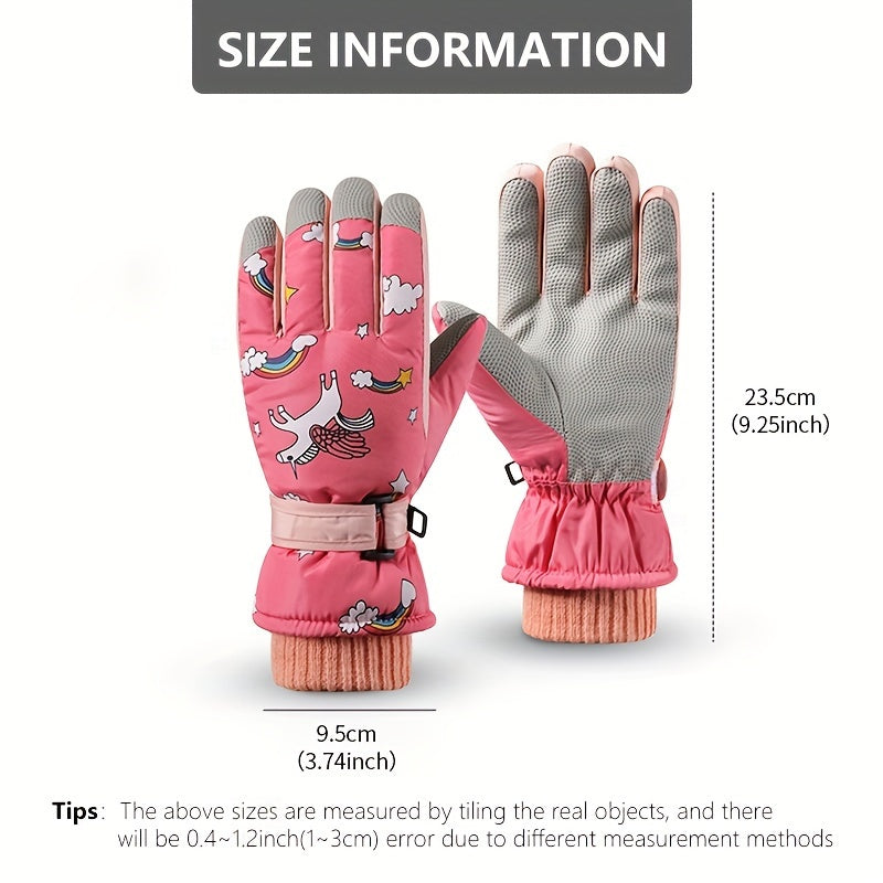 Winter Skiing Gloves Warm Waterproof Non slip Gloves