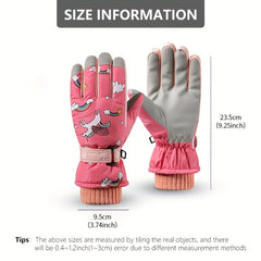 Winter Skiing Gloves Warm Waterproof Non slip Gloves