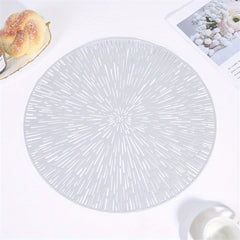 4pcs Round Placemats Heat Insulation Mat Nordic Placemat Decorative Mat