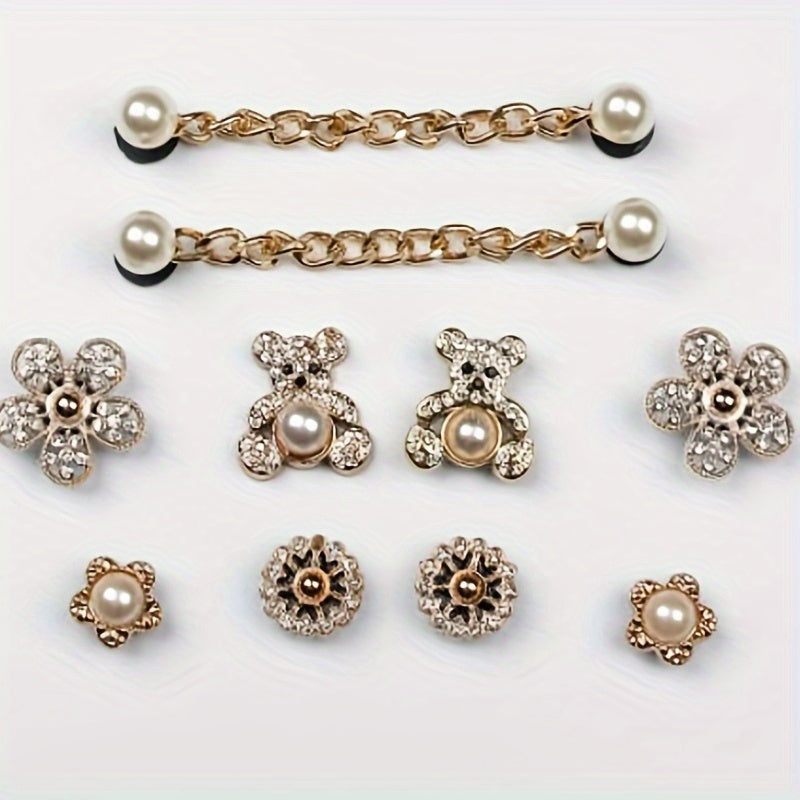 Summer Women's Shoe Flower Shoe Buckle Ins Garden Shoes Decoration