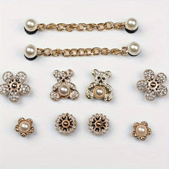 Summer Women's Shoe Flower Shoe Buckle Ins Garden Shoes Decoration