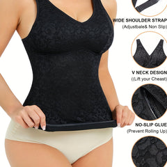 Lace Tank Top V Neck Sleeveless Lingerie Women's Underwear