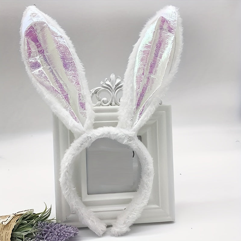 Bunny Rabbit Ear Headband Plush Hairband Costume Party Easter Hair Accessories