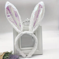 Bunny Rabbit Ear Headband Plush Hairband Costume Party Easter Hair Accessories