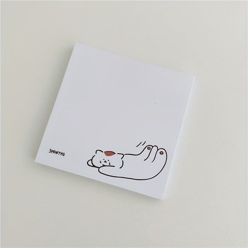 50 Sheets Cat Memo Paper Non-sticky Memo Book & Memo Pad for Notes