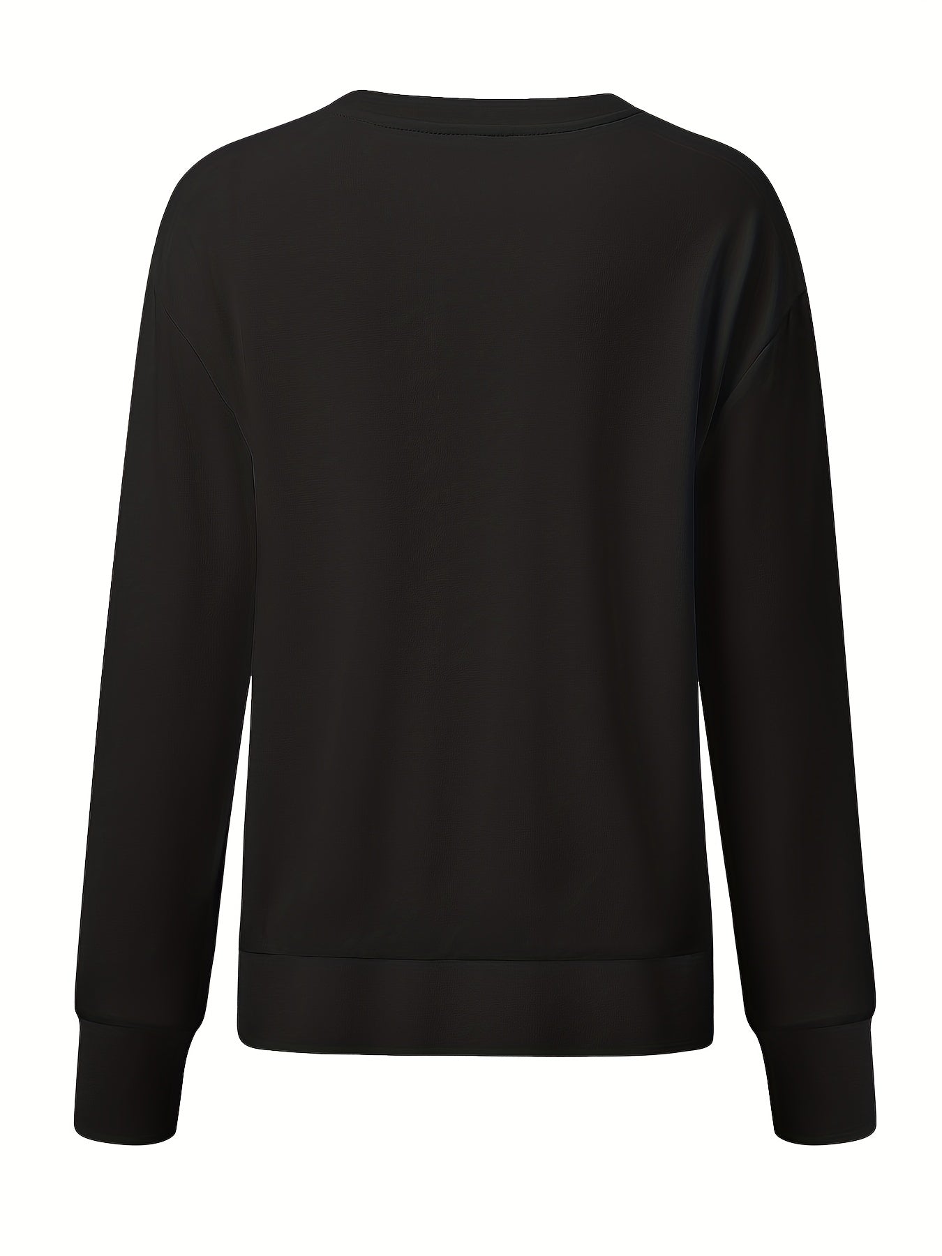 Skeleton Hand Print Long Sleeve Sweatshirt for Fall Winter