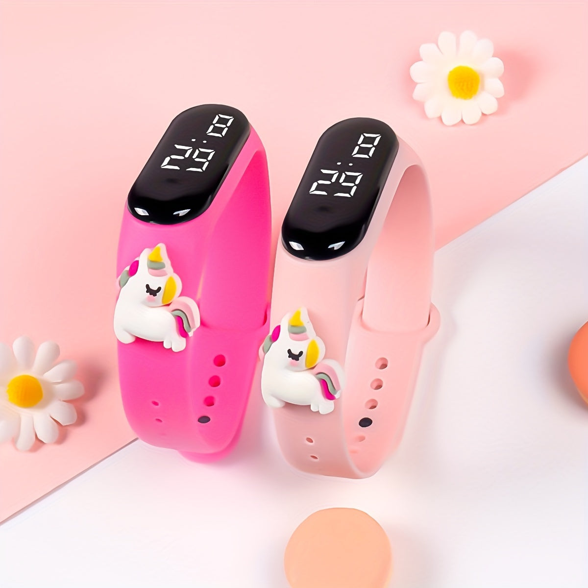 Unicorn Pattern LED Kids Electronic Watch Bracelet Gift