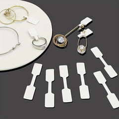 500 Jewelry Tags Stickers Self Adhesive Blank Identification Label