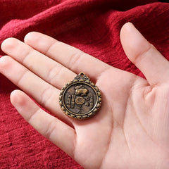 1pc Brass 12 Zodiac Buddha Charms DIY Earrings Bracelets