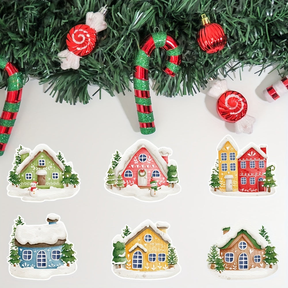 6pcs Snowhouse Hanging Ornament Christmas Tree Decoration