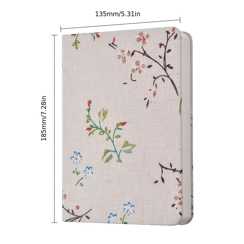 1pc Linen Pattern Diary Printing Notebook Office Supplies