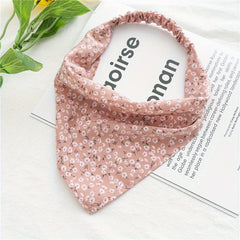Floral Print Headband Elastic Scarf Hair Accessories For Women Girls