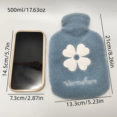 Plush Covered Hot Water Bag Home Office Travel