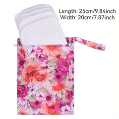 2pcs Reusable Waterproof Baby Diaper Bags for Storage & Drying