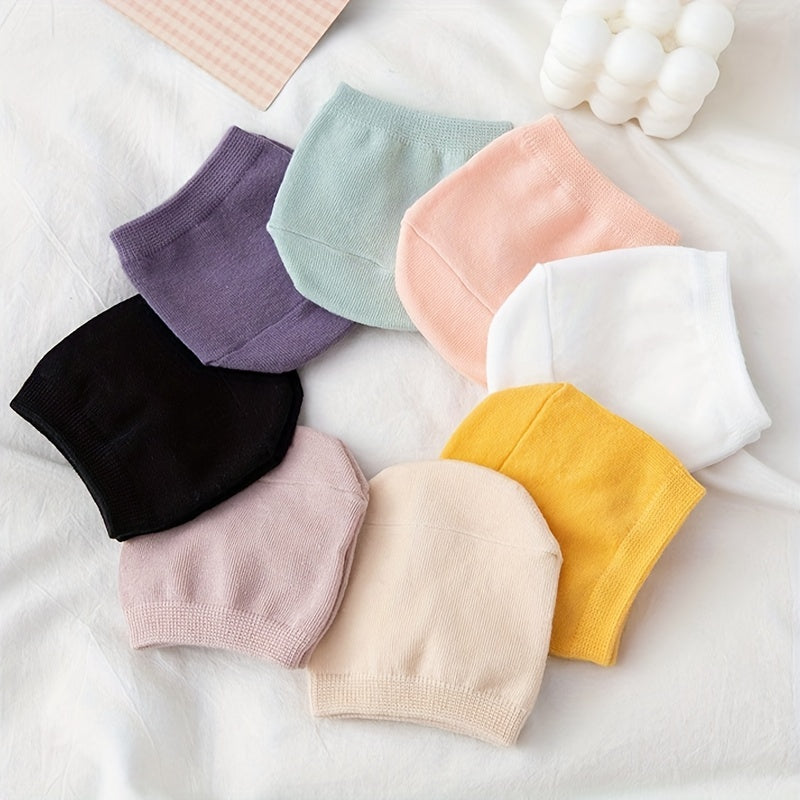 8 Pairs Invisible High Heels Half Palm Socks Women's Stockings
