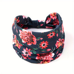 Bohemian Daisy Flower Print Headband