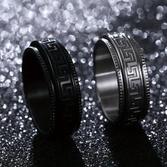 Silver Minimalist Anxiety Ring For Men