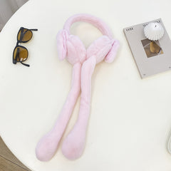 Winter Ear Muffs Women Girls Rabbit Earmuffs - Ear Moving Bunny Earmuffs