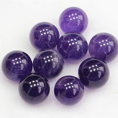 5pcs Amethyst Balls 10-14mm Natural Crystal Crafts