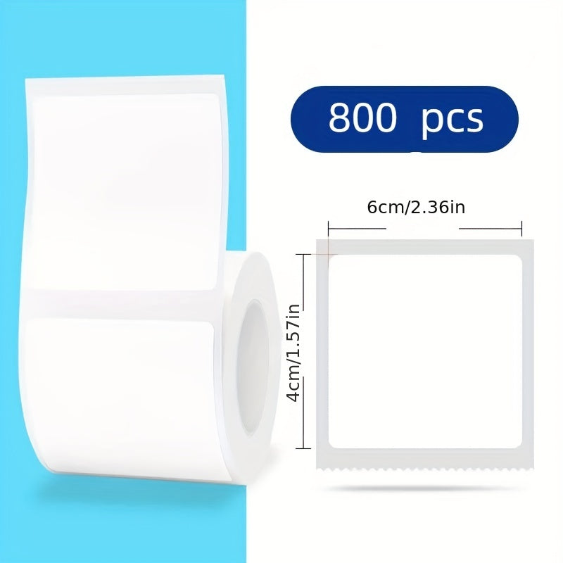 800pcs White Blank Stickers Self Adhesive Label for Packaging