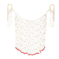 Hanfu Ancient Style Veil Tassel Ears Costume Cover Face Jewelry