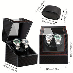 Automatic Watch Winder Quiet Motor USB Powered PU Material