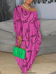  One Shoulder Maxi Dress Women's Plus Sexy Dress