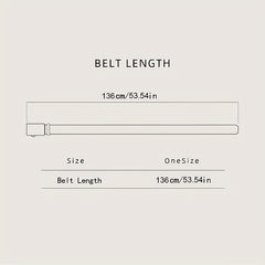 Men's Leather Belt Automatic Buckle Business Suit Waist Strap