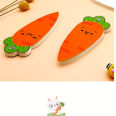 Carrot Memo Pad Spiral Expression Unique Shape