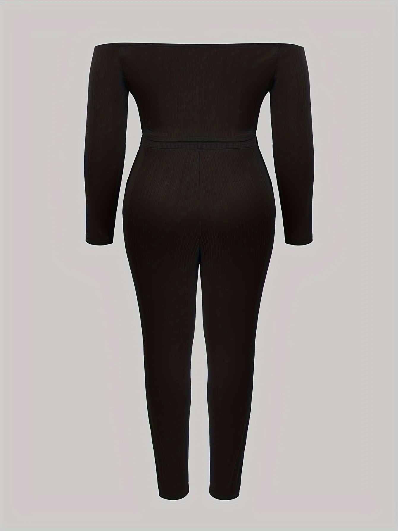  Ribbed Off Shoulder Top & Leggings Set