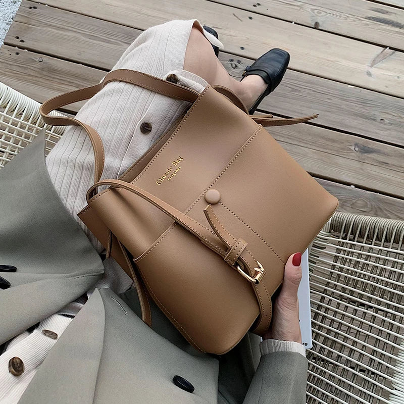 Casual Crossbody Bag for Women Large Tote Purse Soft PU Leather
