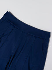 Women's Plus High Rise Wide Leg Trousers With Pockets
