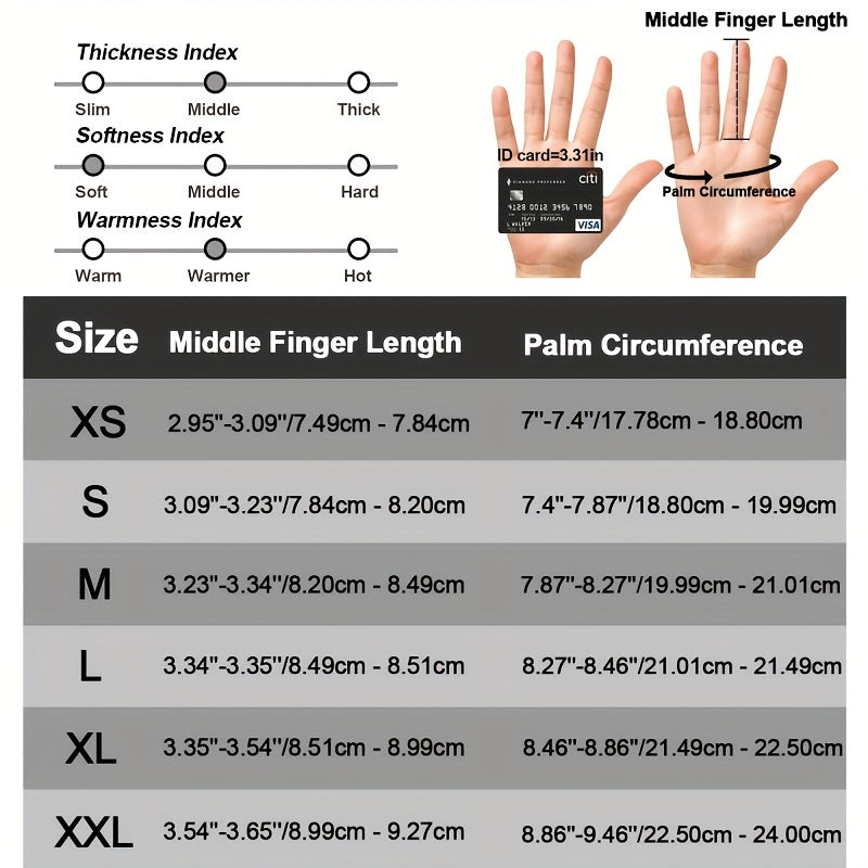 Windproof Waterproof Cycling Gloves Touch Screen Reflective Strip