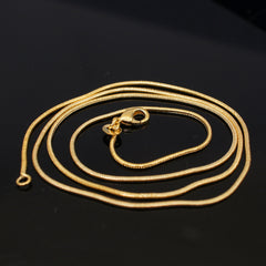Copper Golden Plated Necklace Snake Bone Chain Clavicle Necklace