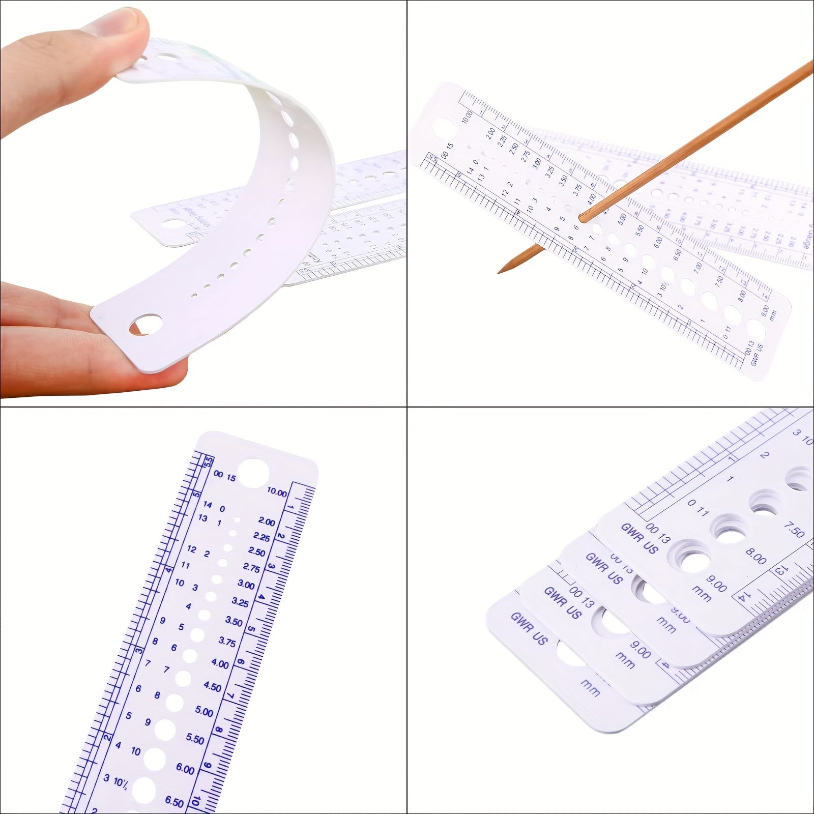200 Colorful Knitting Markers 1pc Knitting Gauge DIY Craft Safety Pins