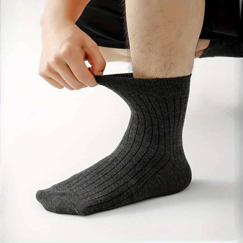 10 Pairs Men's Crew Socks Breathable Comfy Casual Outdoor Unisex Socks