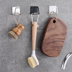 2pcs Sponge Holder Stainless Steel Drain Rack Kitchen Accessories