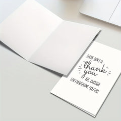 Funny Thank You Card With Envelope - Thankful Greeting Card for Teacher