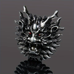 Metal Dragon Head Belt Buckle DIY Men's Novelty Clothing Accessories