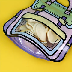 School Bag Shaped Ziplock Bag With Window, Fun Back To School Packaging