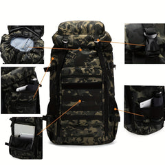 75L Camo Backpack Waterproof Outdoor Tactical Bag