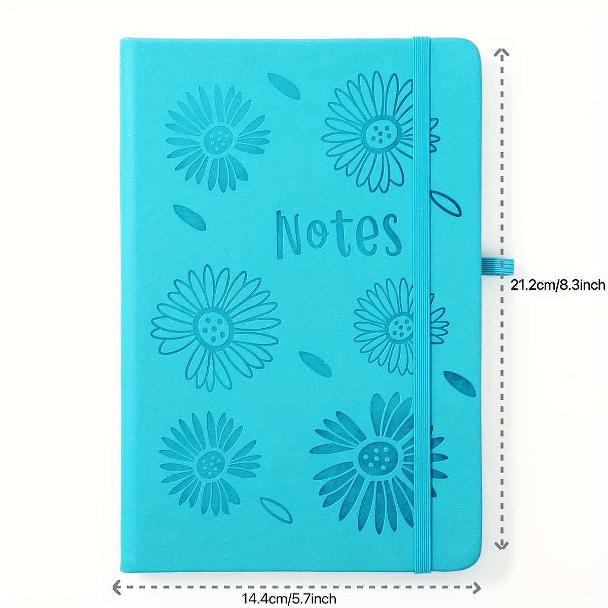 A5 Flower PU Notebook 14 48x21 08cm Thickened Paper - Home Office School Use