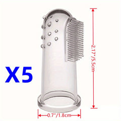 Soft Finger Toothbrush for Dogs and Cats - Effective Pet Dental Care