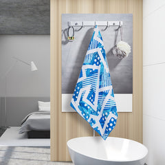 Quick Drying Geometric Beach Towel for Camping & Outdoors