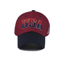 America Flag Grid Baseball Cap Adjustable Hat Women Hats For Summer