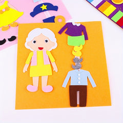 Kindergarten Characters Dress Up Puzzle for Educational Play